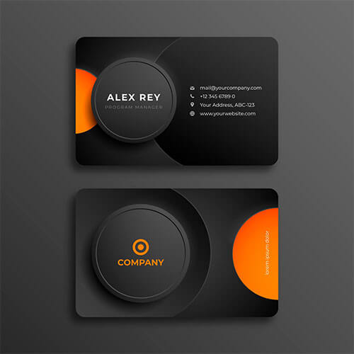 Round Business Card