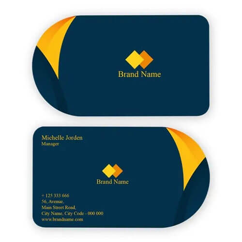 Half Circle Business Card